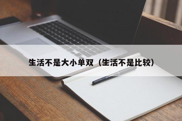 生活不是大小单双(生活不是比较)